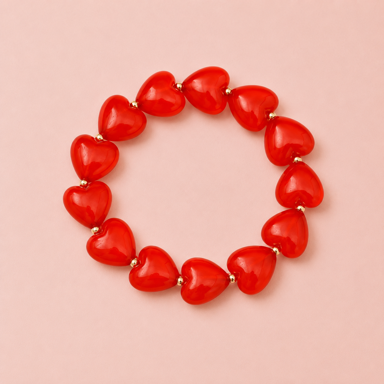 Rotes Herz Armband / Armkette