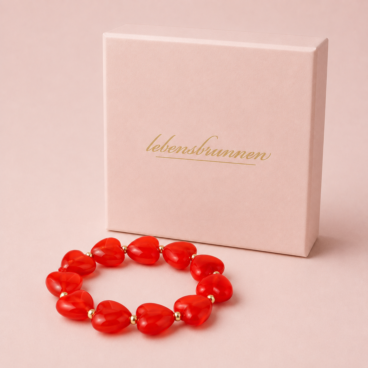 Rotes Herz Armband / Armkette