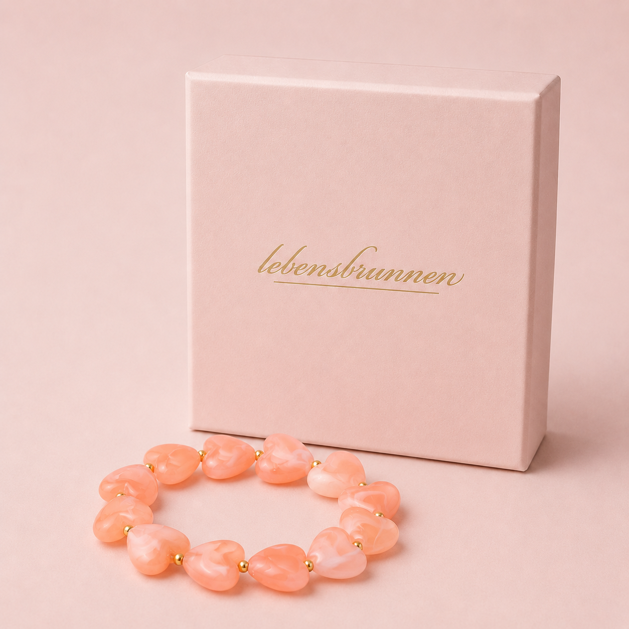 Rosa Herz Armband / Armkette