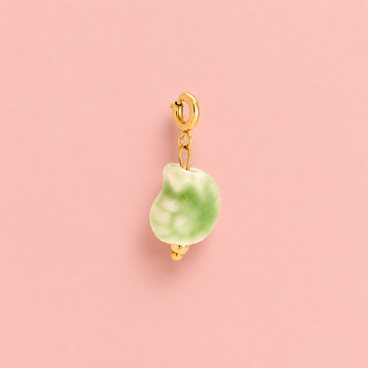 Schöner Pendant Charm Schnecke - vergoldet, 20mm